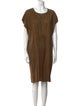 Rue Blanche Suede Knee-Length Dress