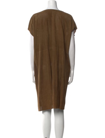 Rue Blanche Suede Knee-Length Dress