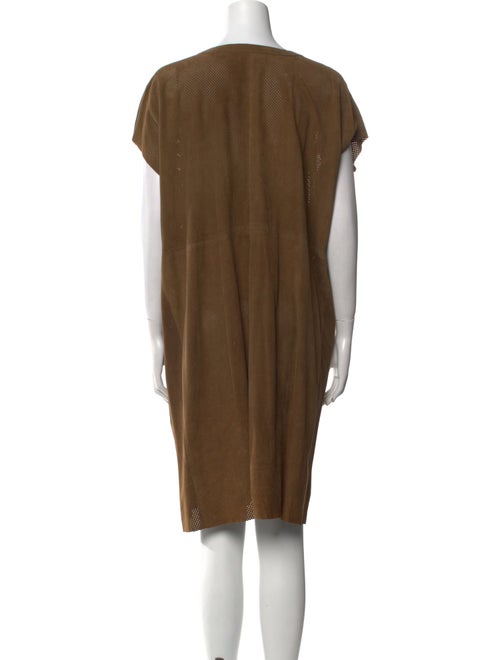 Rue Blanche Suede Knee-Length Dress