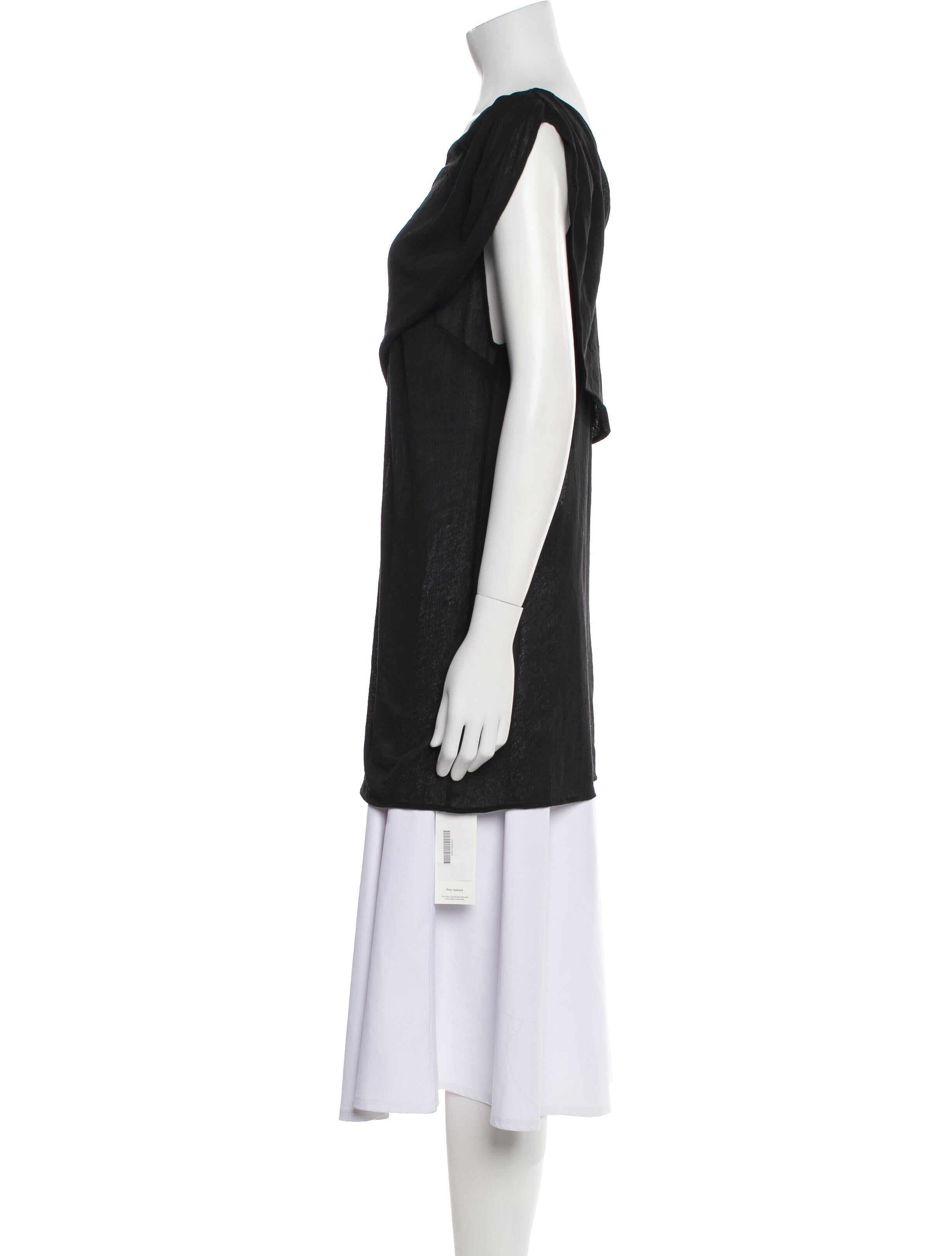 Ruohan One-Shoulder Sleeveless Tunic