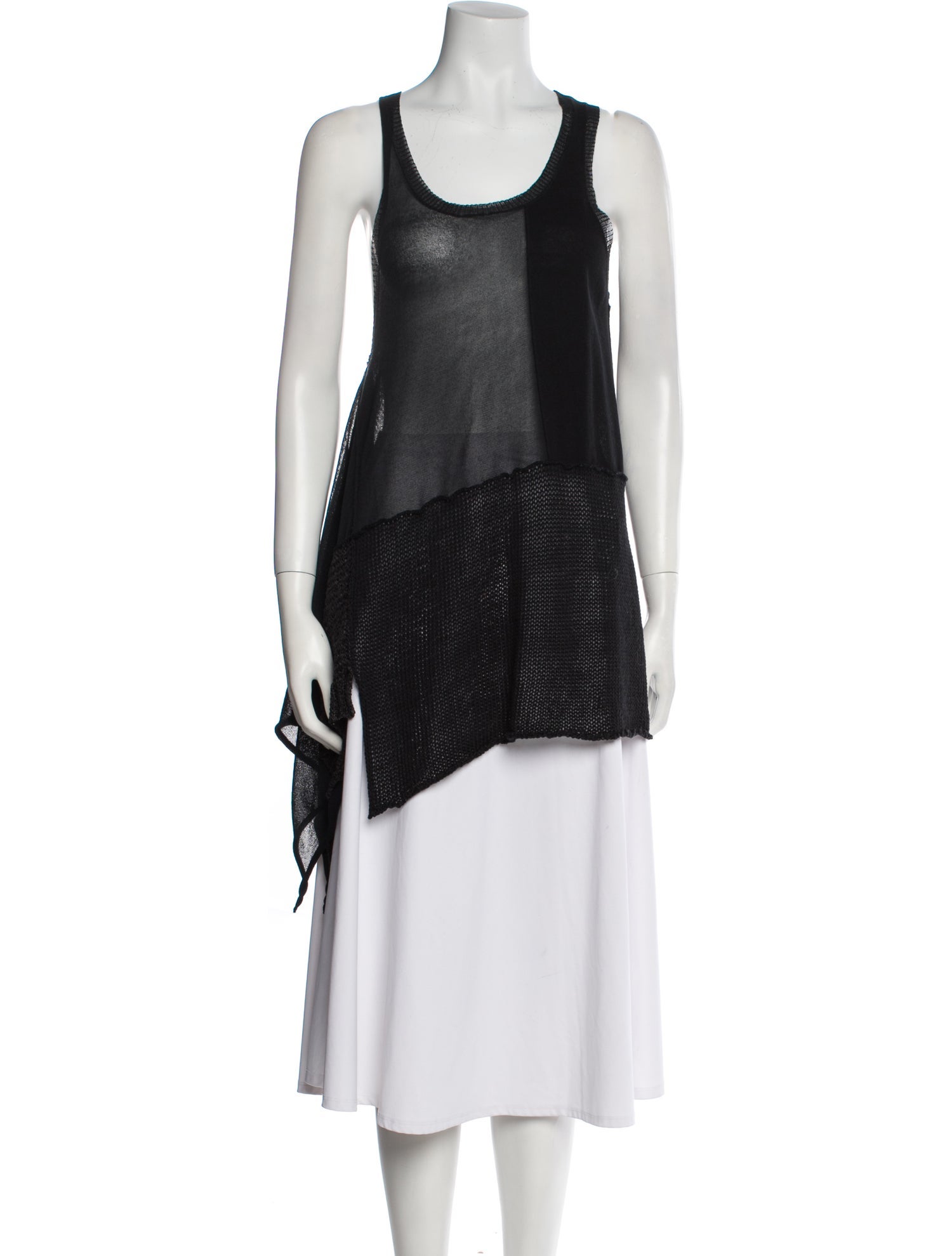 Rundholz Scoop Neck Sleeveless Tunic