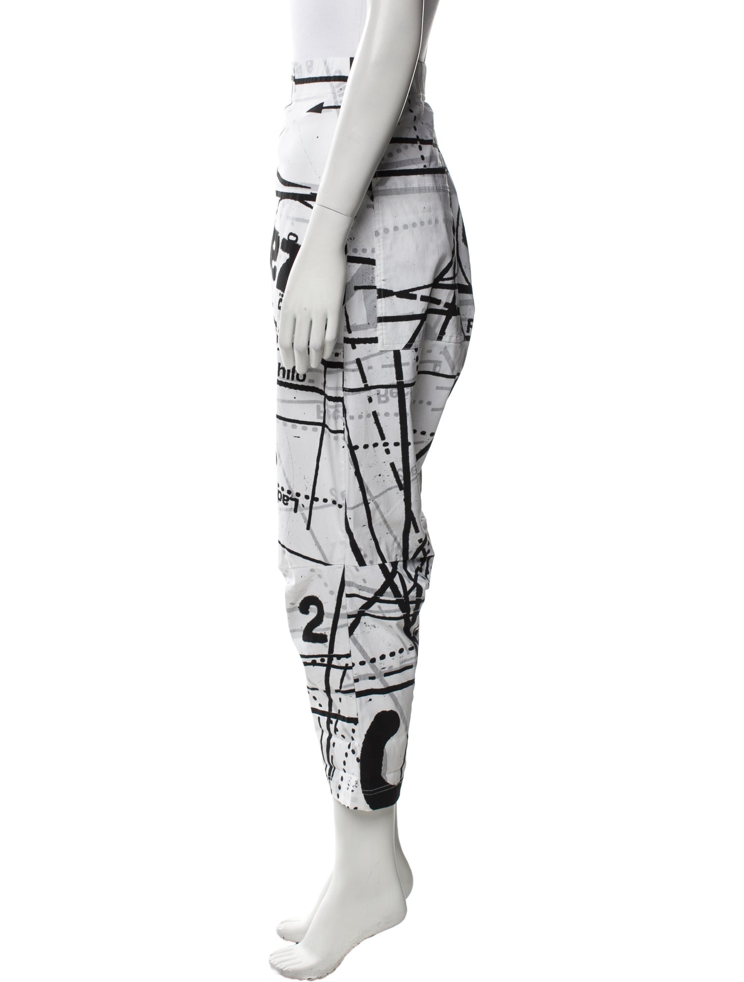 Rundholz Printed Straight Leg Pants