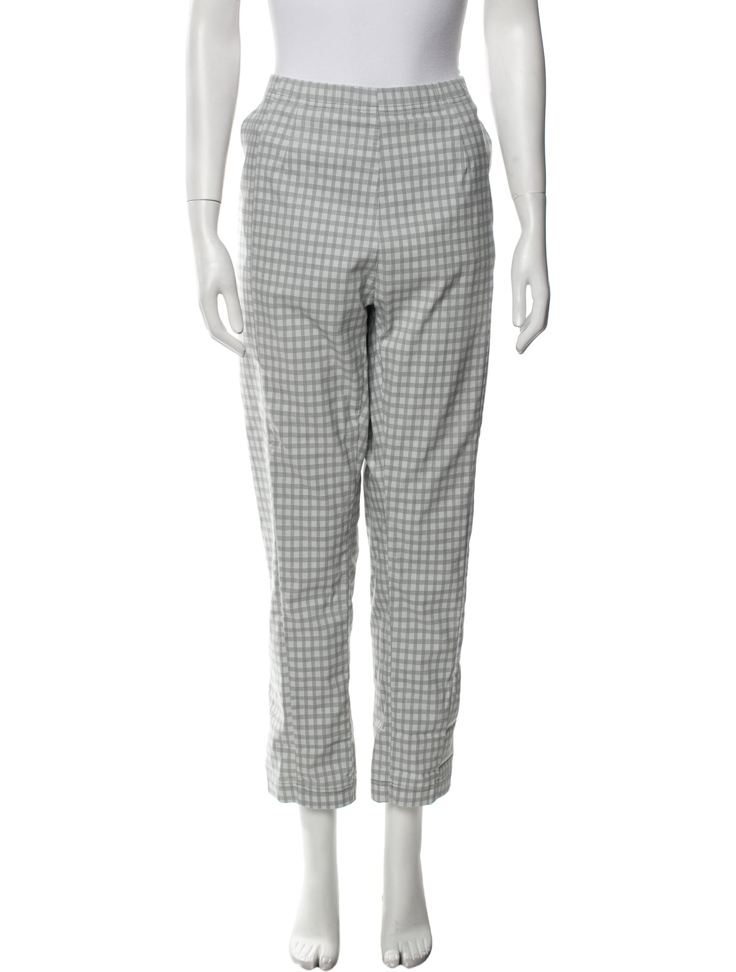 Rundholz Black Label Plaid Print Straight Leg Pants