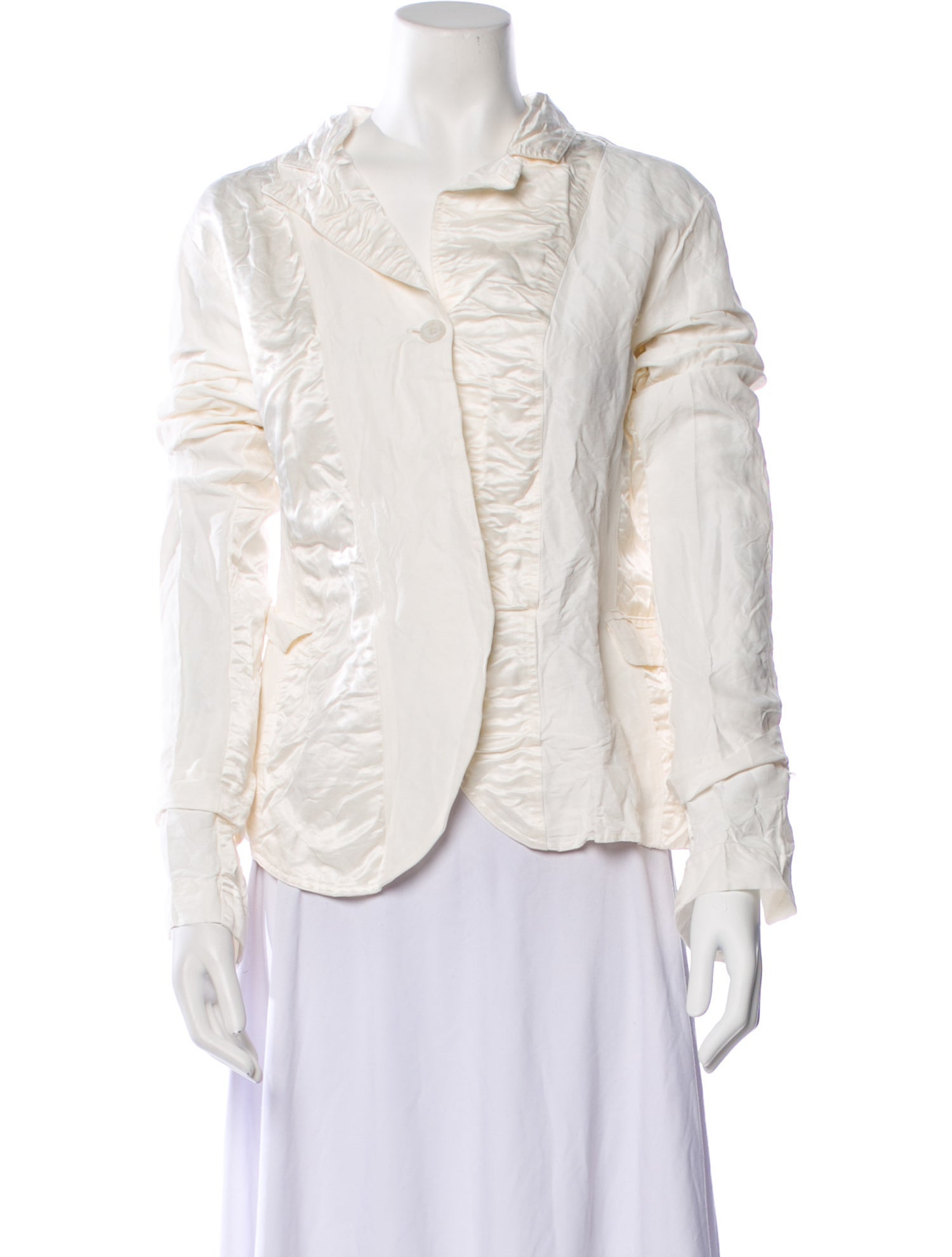 Rundholz Mock Neck Long Sleeve Button-Up Top w/ Tags