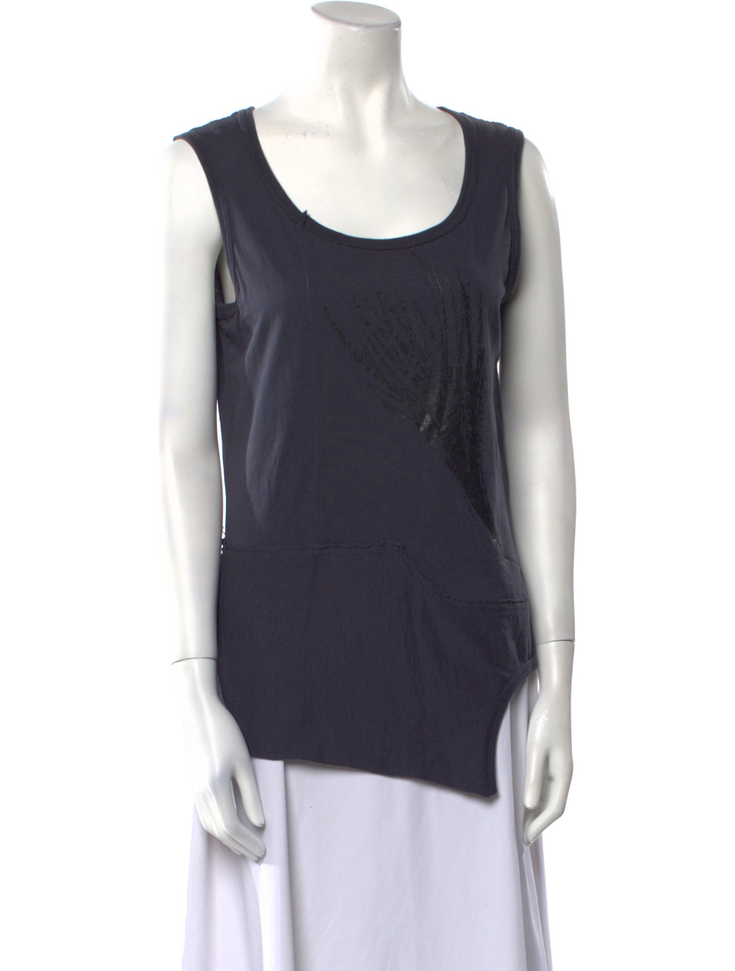 Rundholz Scoop Neck Sleeveless Top