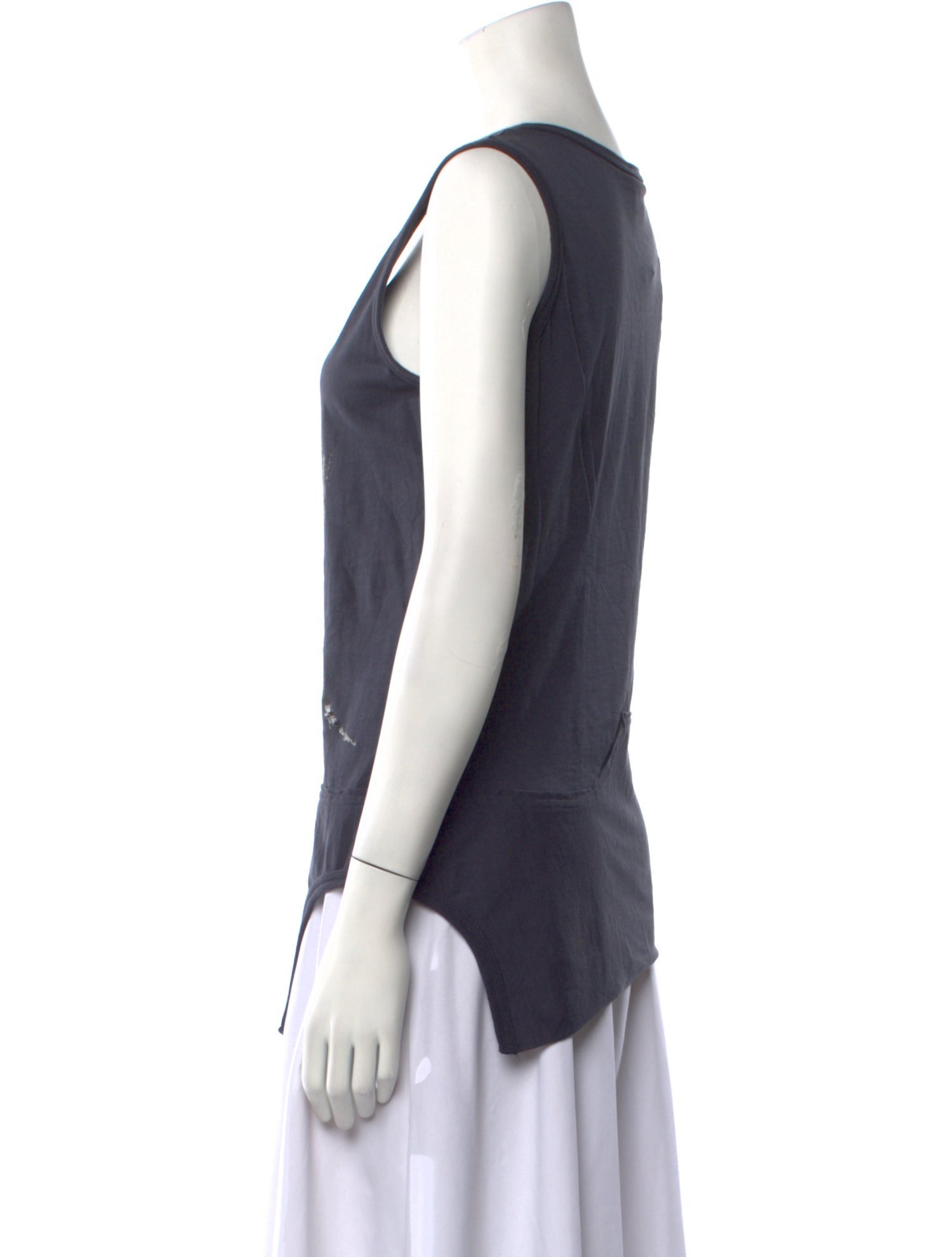 Rundholz Scoop Neck Sleeveless Top