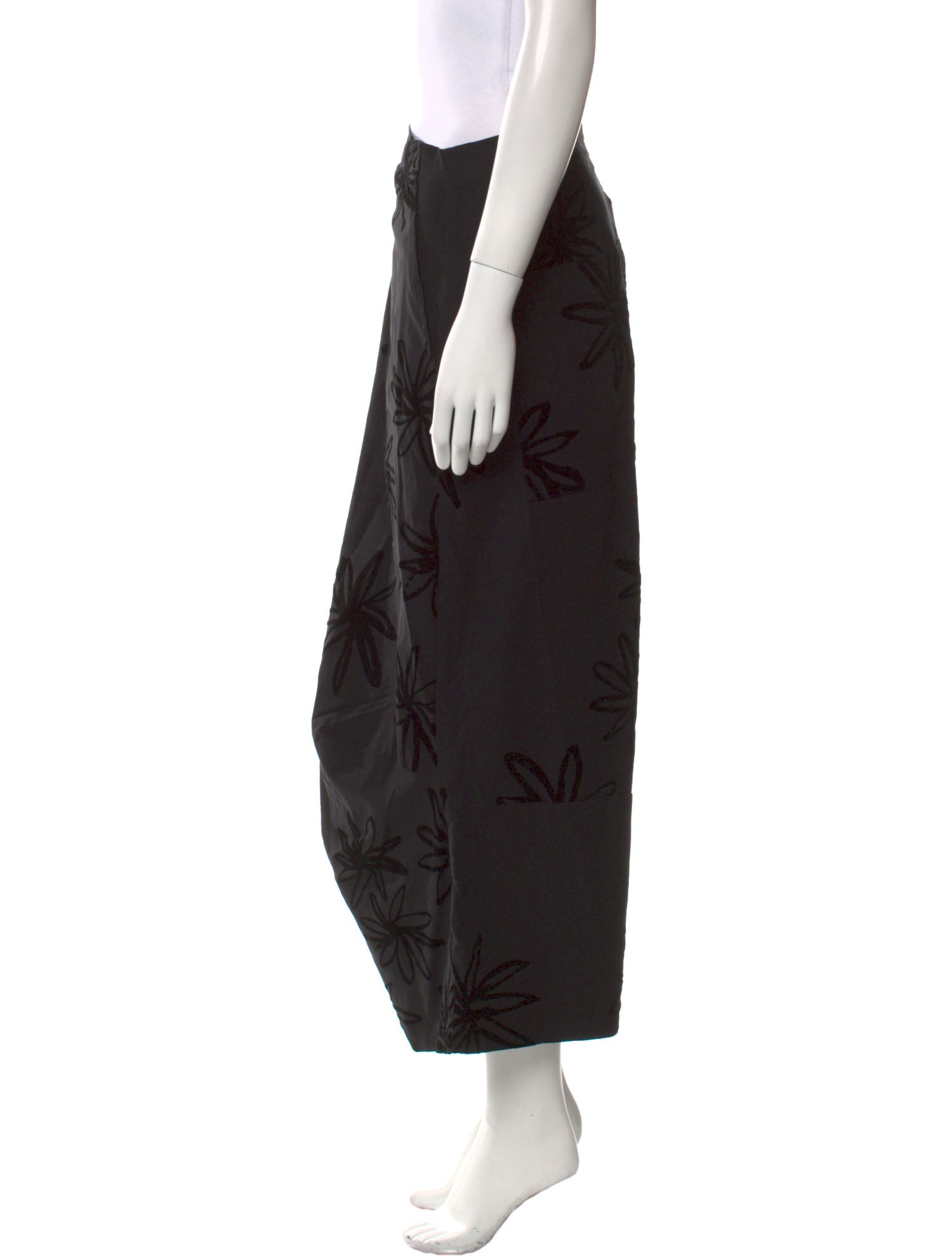 Rundholz Floral Print Wide Leg Pants