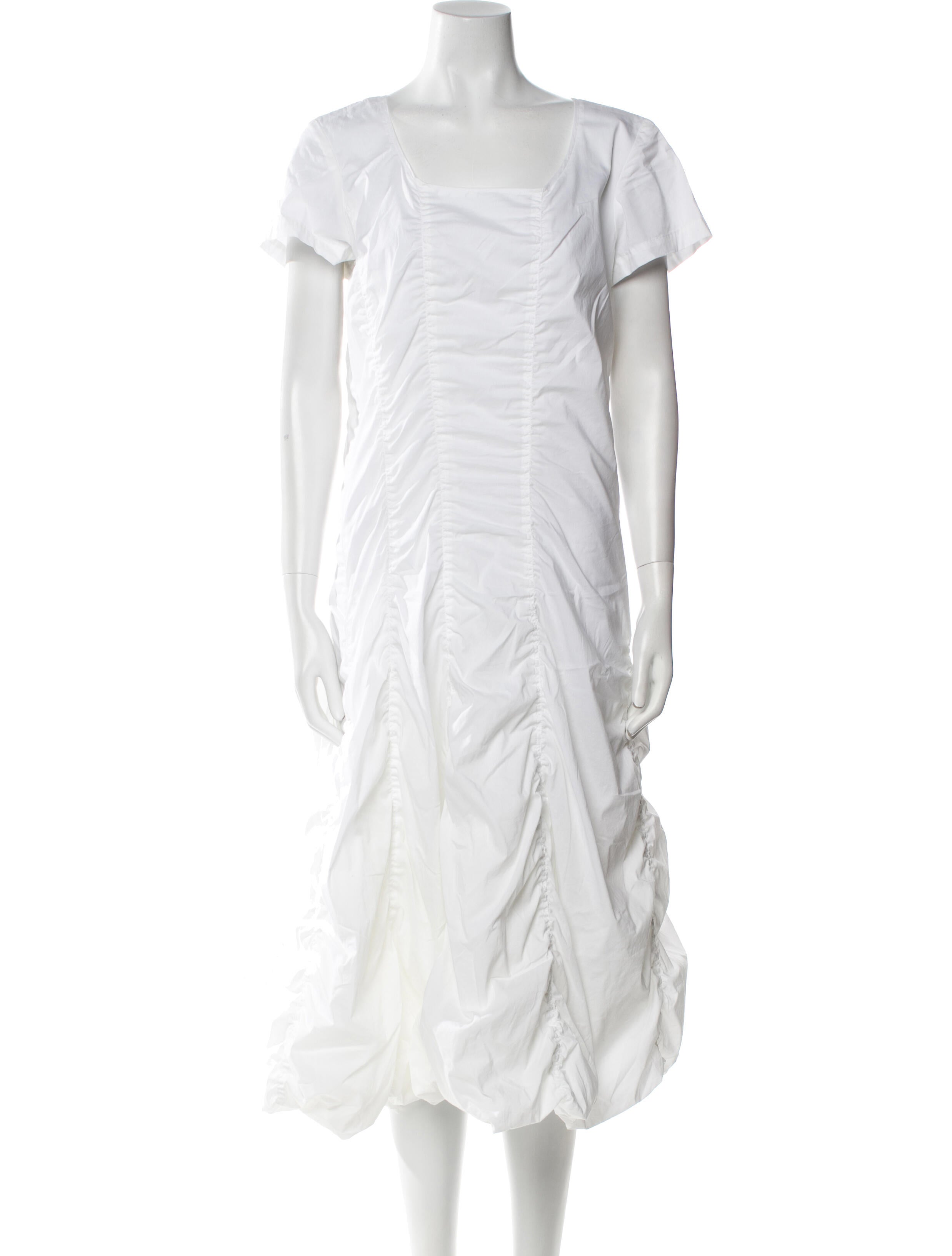 Rundholz Square Neckline Midi Length Dress