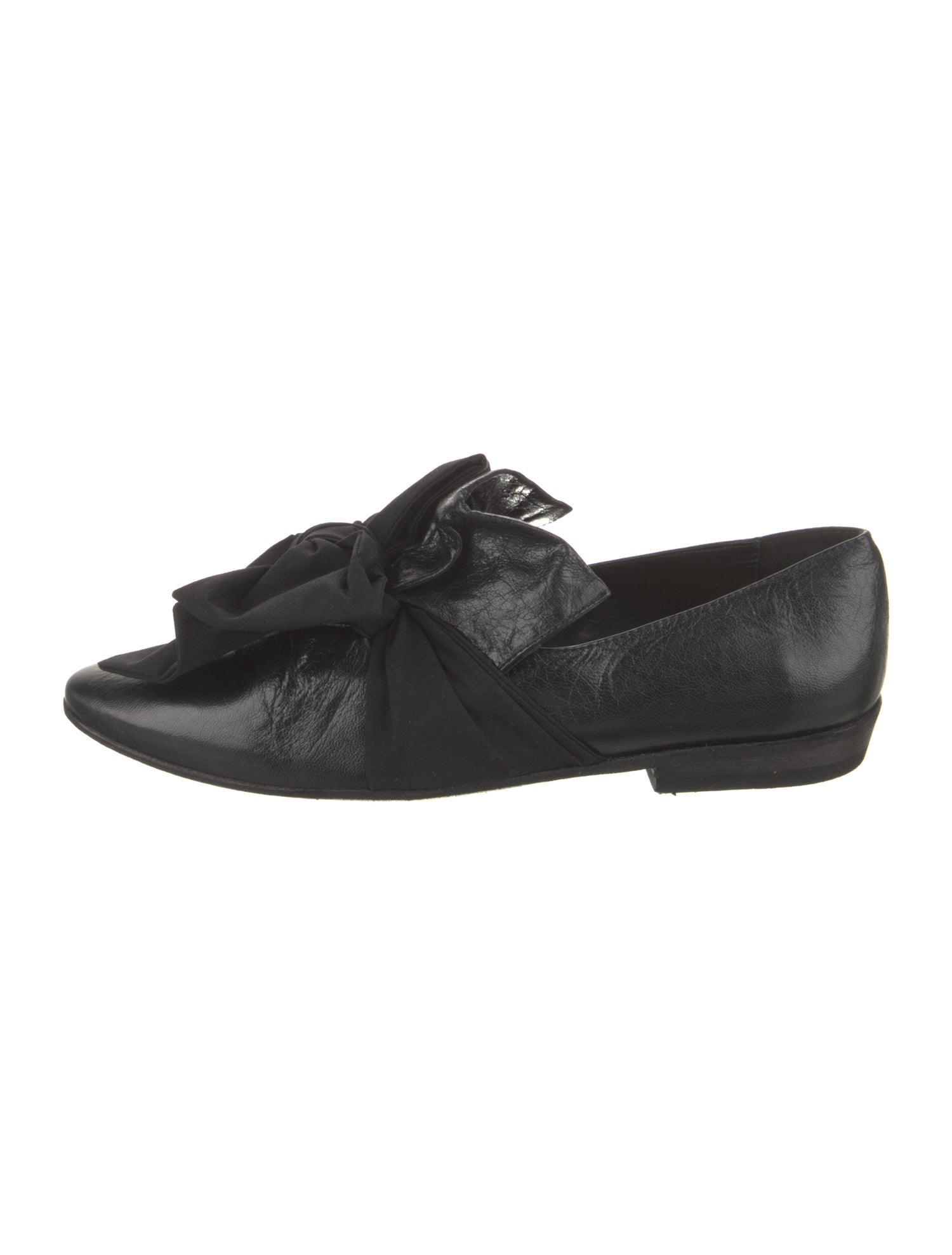 Rundholz Leather Bow Accents Loafers