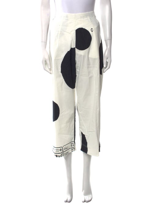 Rundholz Colorblock Pattern Wide Leg Pants