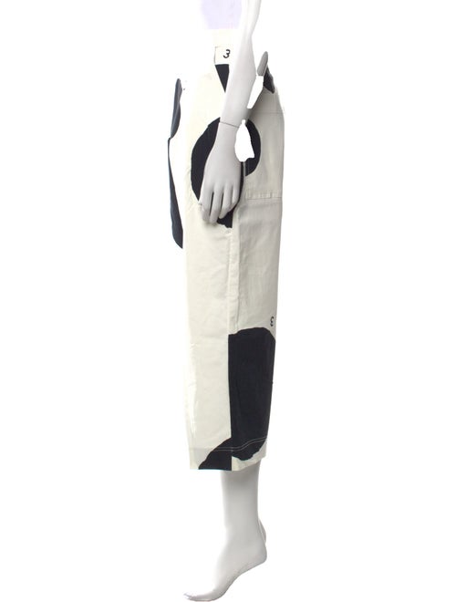 Rundholz Colorblock Pattern Wide Leg Pants