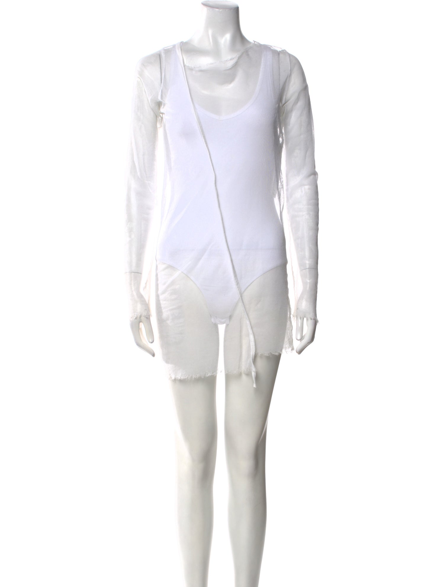 Rundholz Scoop Neck Mini Dress