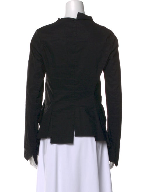 Rundholz Mock Neck Long Sleeve Button-Up Top