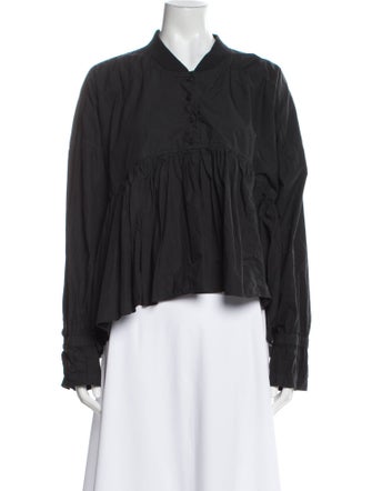 Rundholz V-Neck Long Sleeve Polo