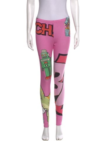 Pre-owned Rundholz Nylon Skinny Leg Pants In Pink
