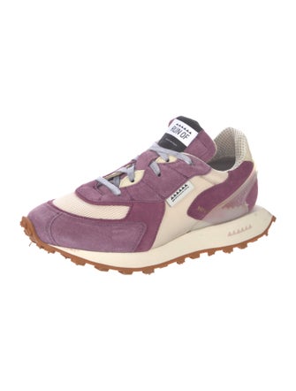 RUN OF Suede Printed Athletic Sneakers