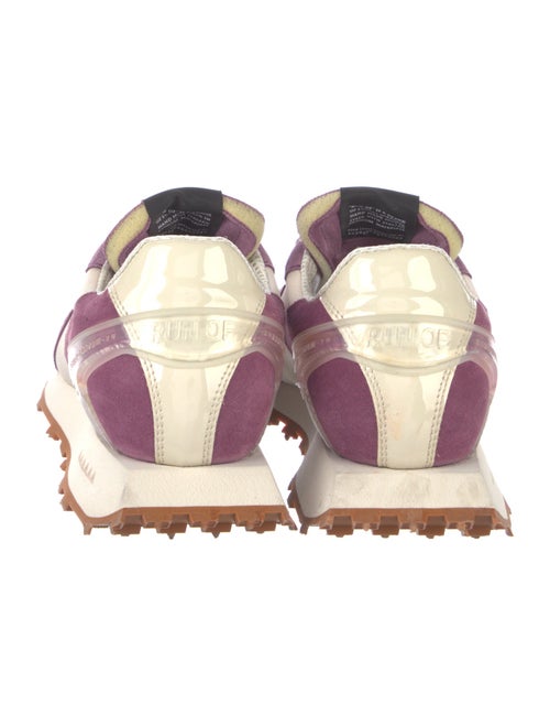 RUN OF Suede Printed Athletic Sneakers