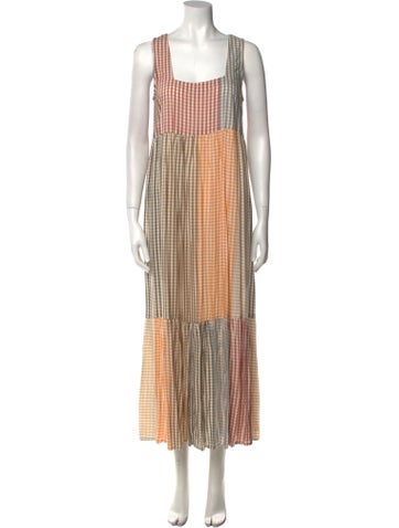 Rachel Pally Dresses Plaid Print Long Dress XS