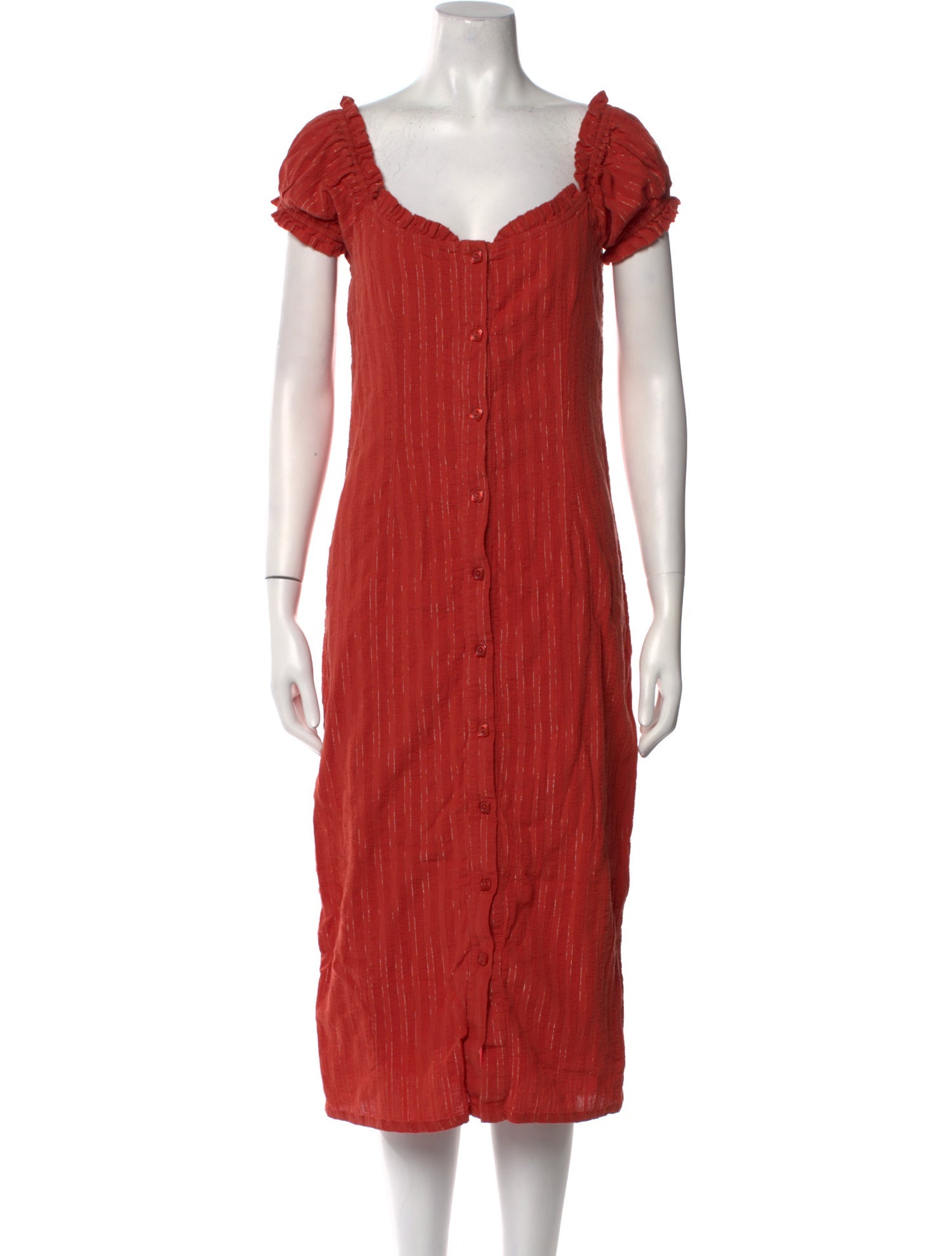 Rachel Pally Square Neckline Midi Length Dress