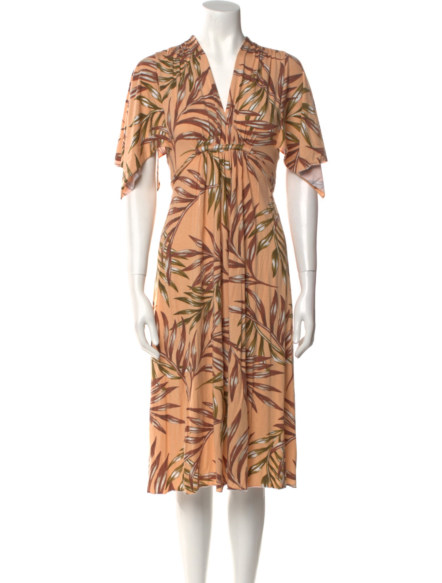 Rachel Pally Floral Print Knee-Length Dress