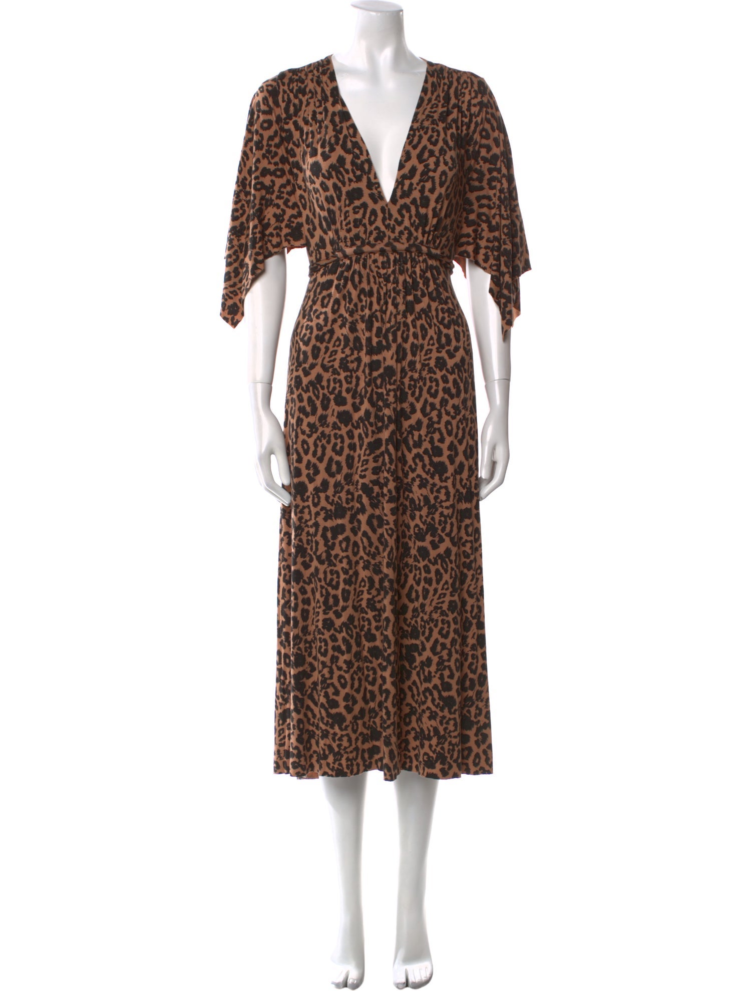 Rachel Pally Animal Print Midi Length Dress