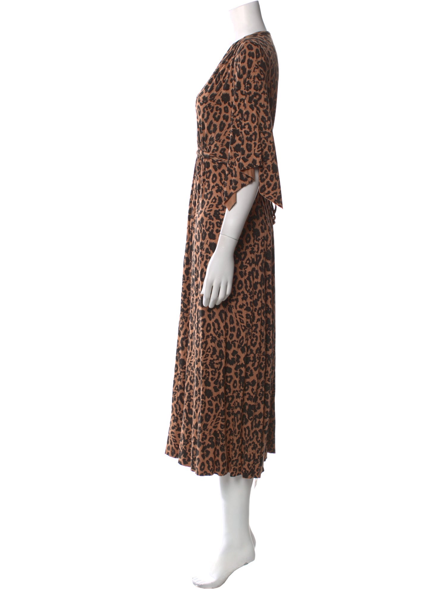 Rachel Pally Animal Print Midi Length Dress