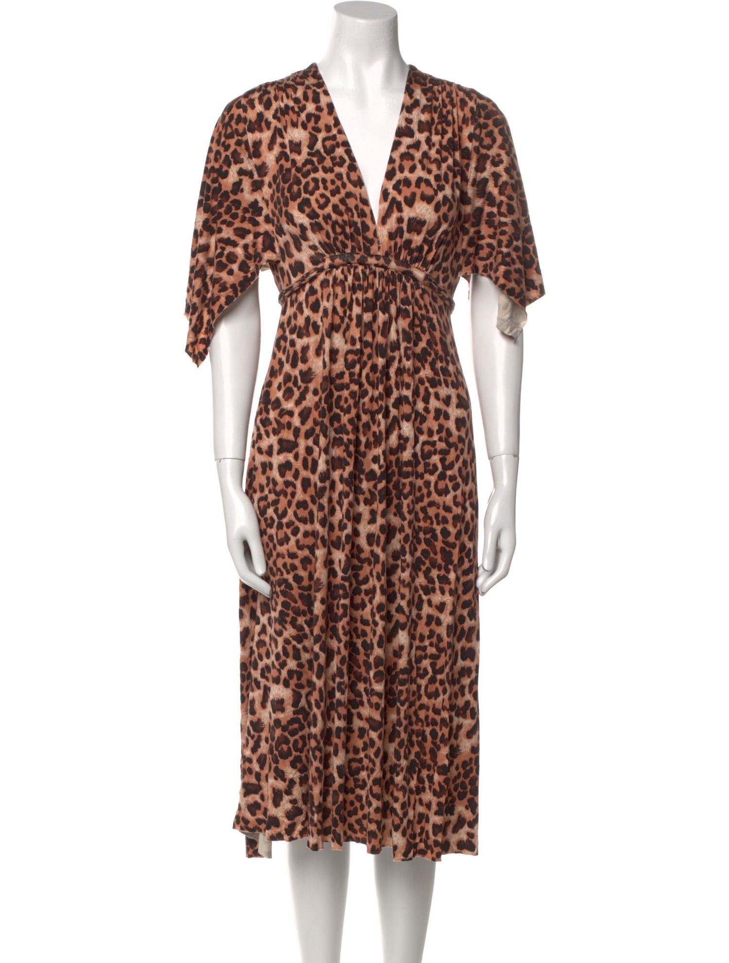 Rachel Pally Animal Print Midi Length Dress