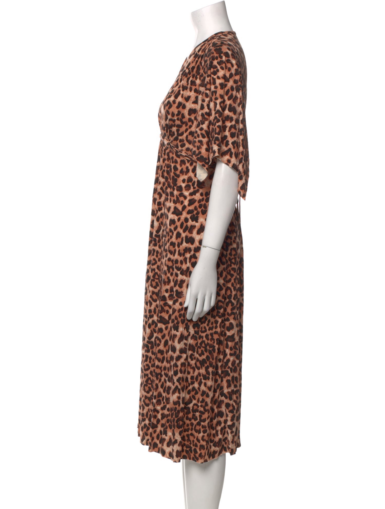 Rachel Pally Animal Print Midi Length Dress