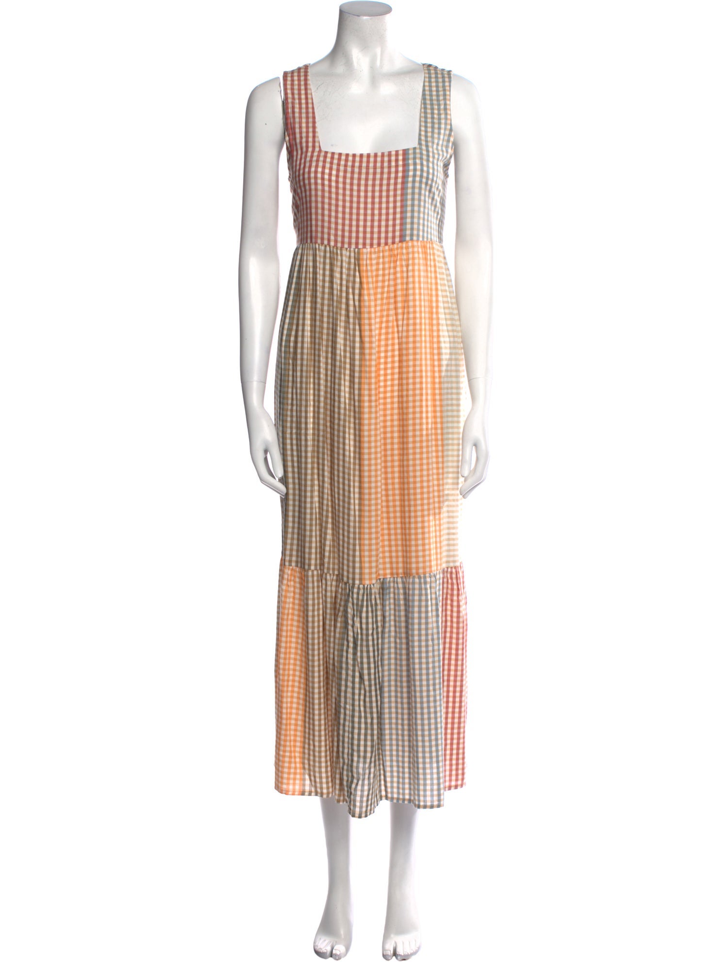 Rachel Pally Plaid Print Long Dress