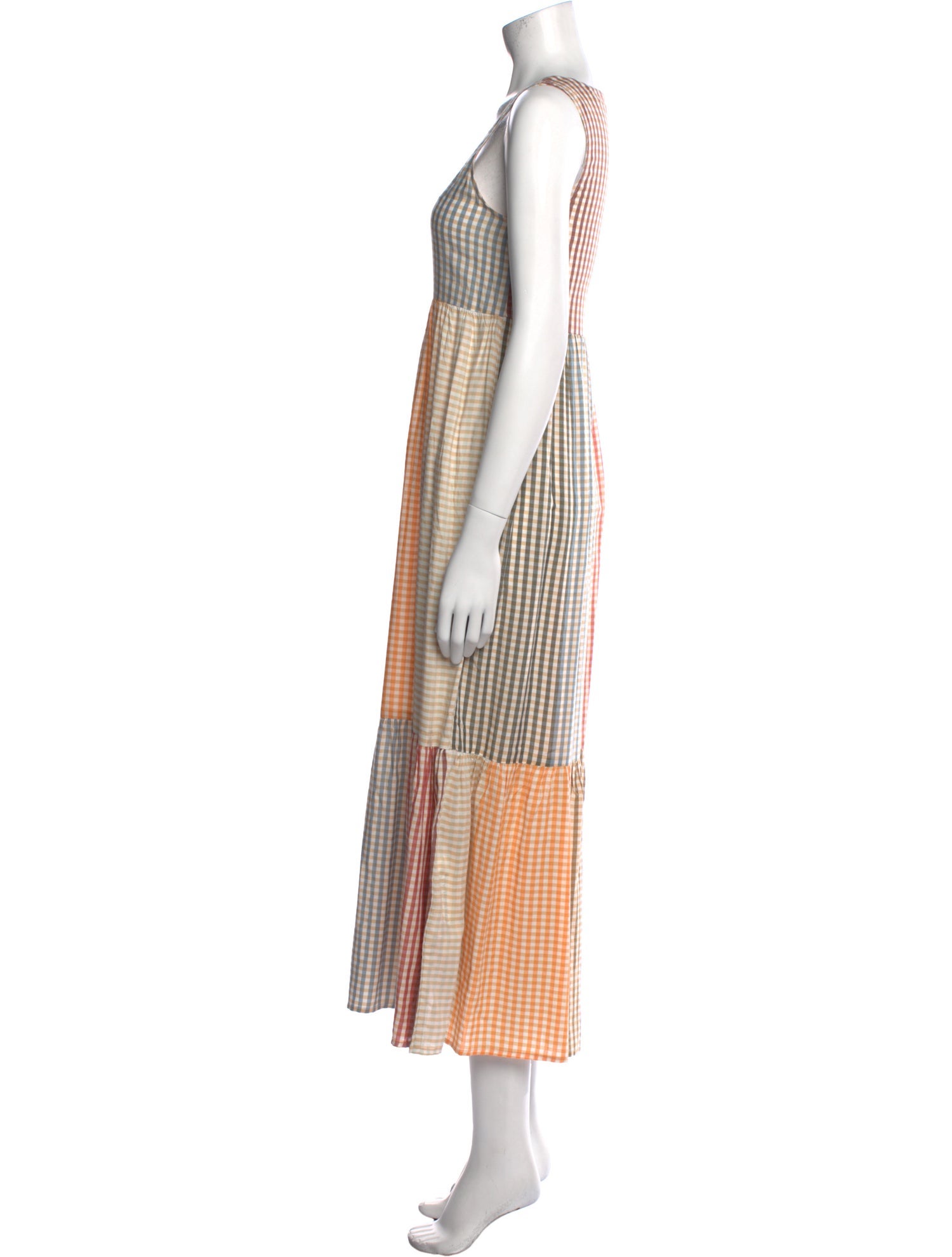 Rachel Pally Plaid Print Long Dress