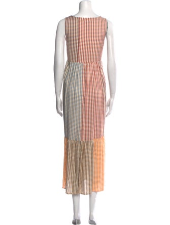 Rachel Pally Plaid Print Long Dress