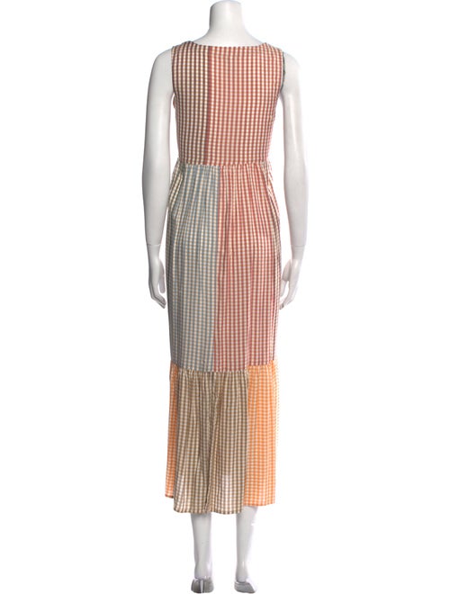 Rachel Pally Plaid Print Long Dress