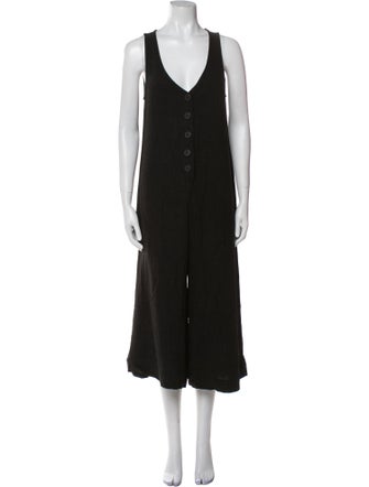 Rachel Pally Plunge Neckline Jumpsuit