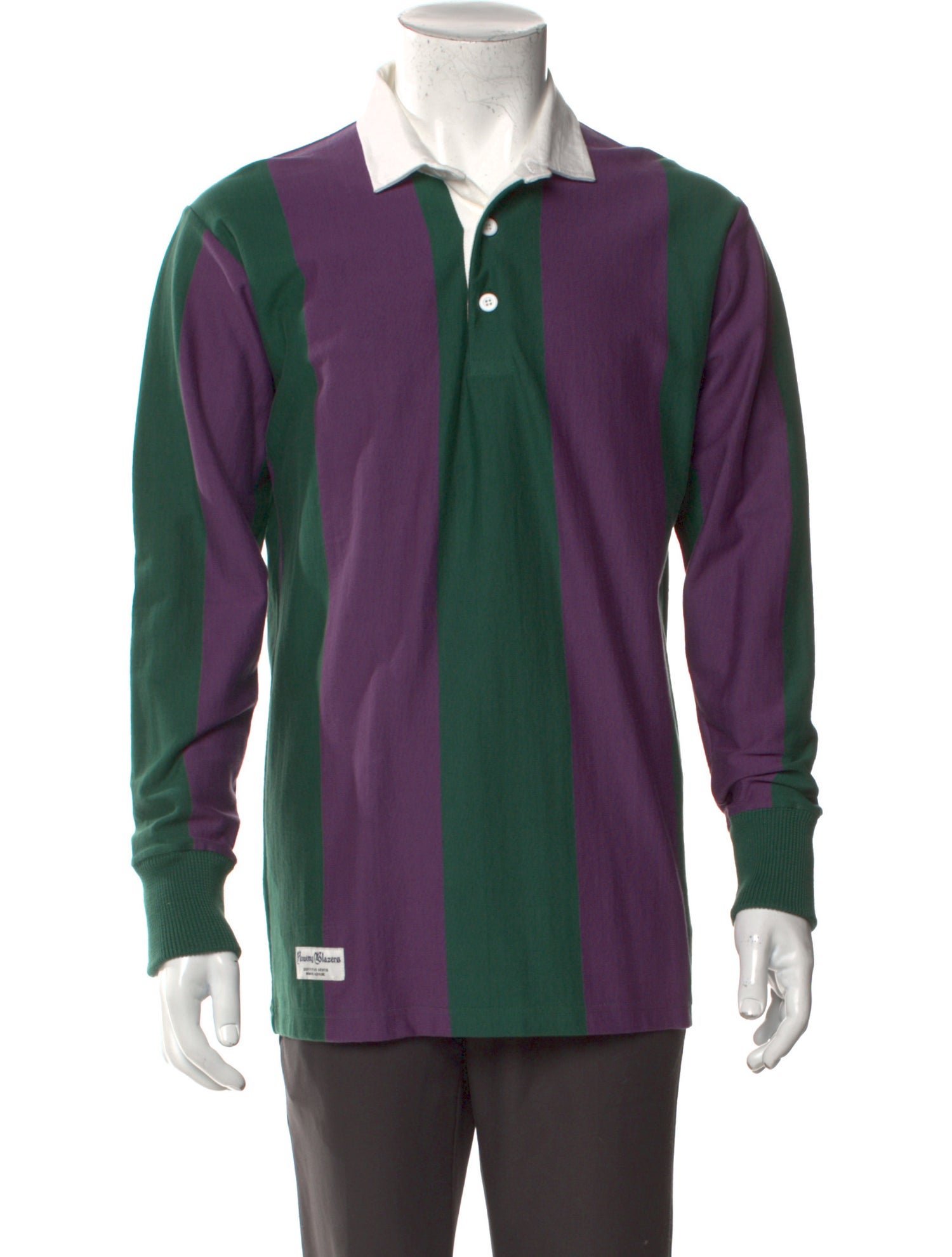 Rowing Blazers Collar Long Sleeve Polo Shirt