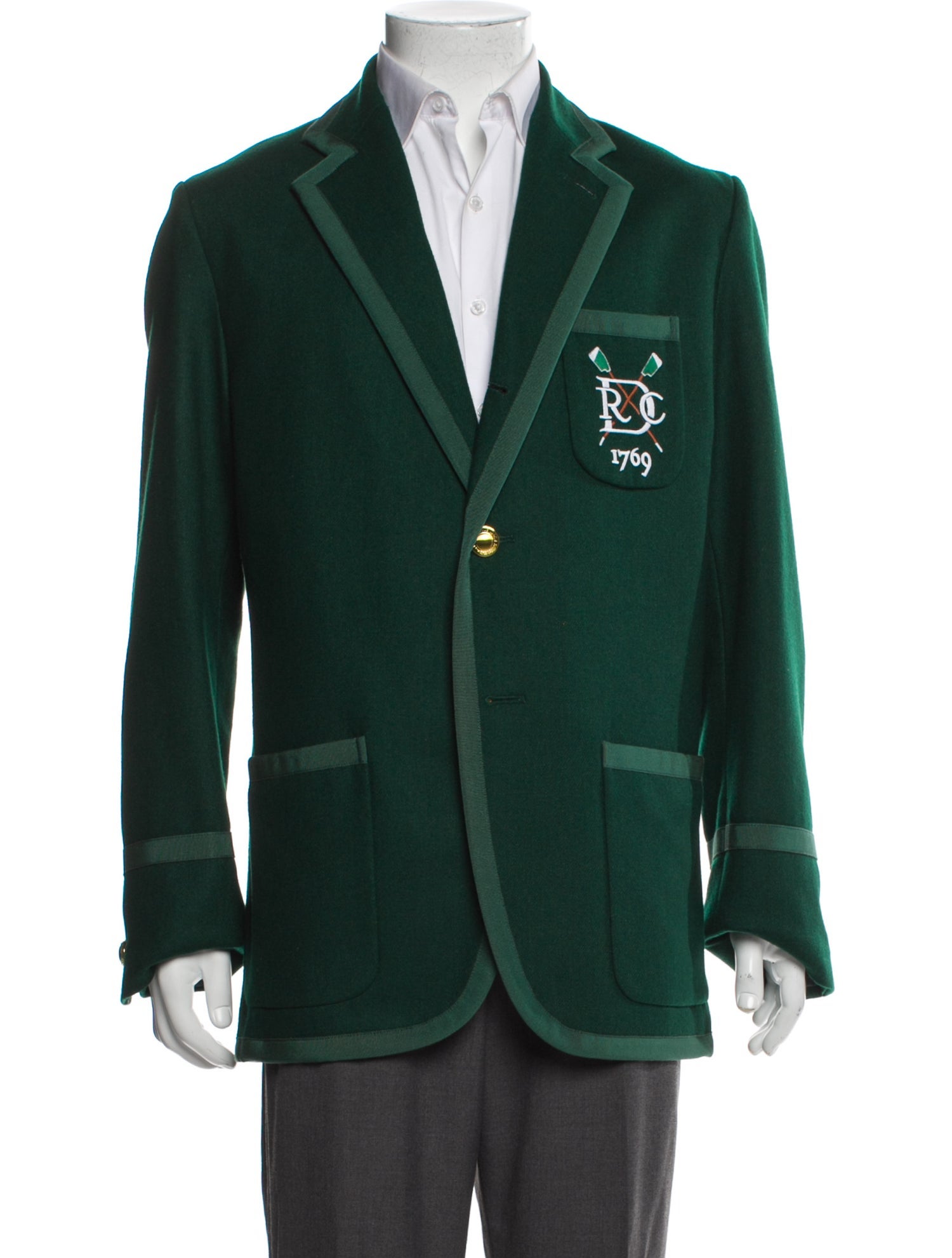 Rowing Blazers Wool Colorblock Pattern Blazer