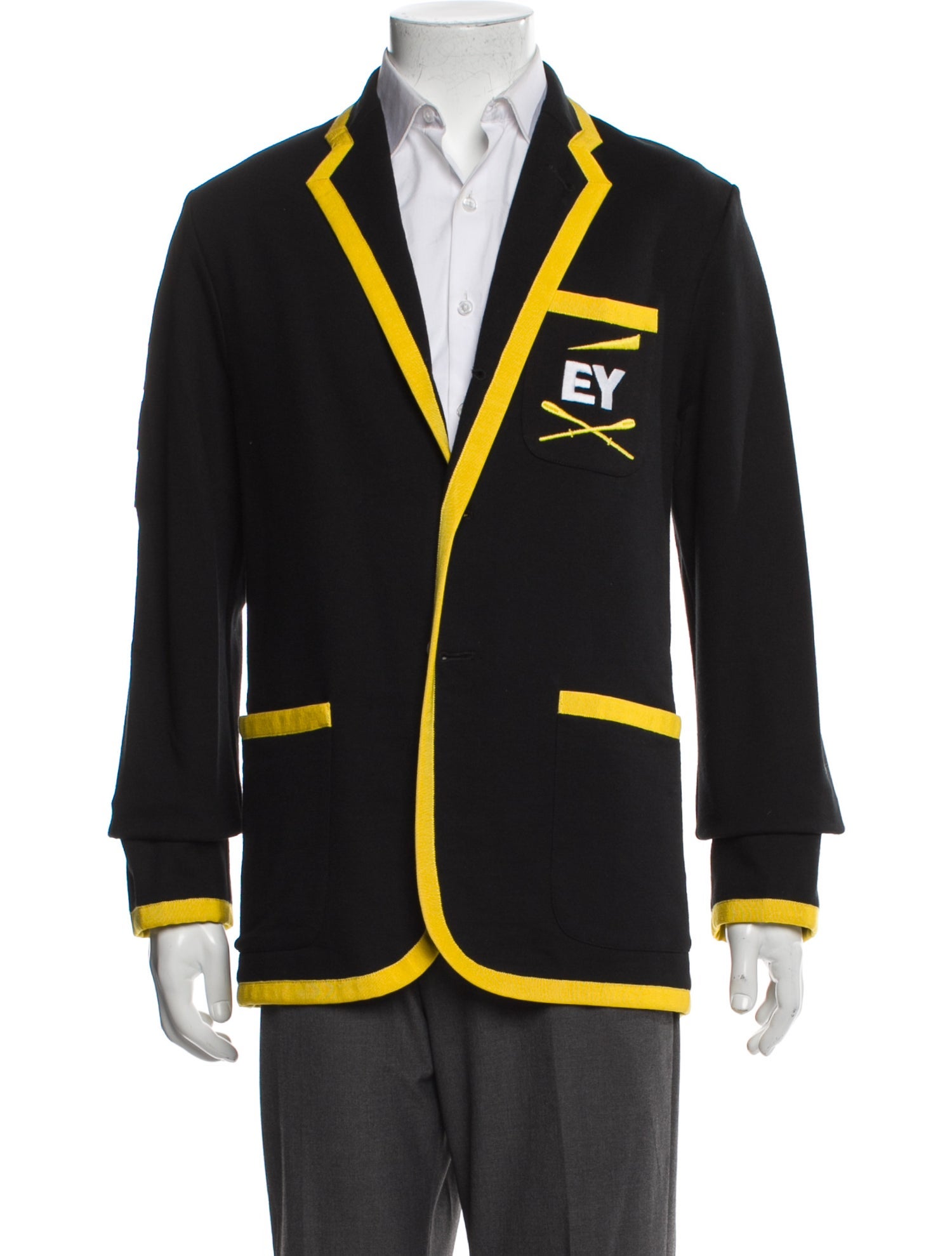Rowing Blazers Colorblock Pattern Embroidered Accent Blazer