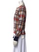 Rowing Blazers Plaid Print Long Sleeve Button-Up Top