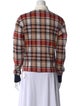 Rowing Blazers Plaid Print Long Sleeve Button-Up Top