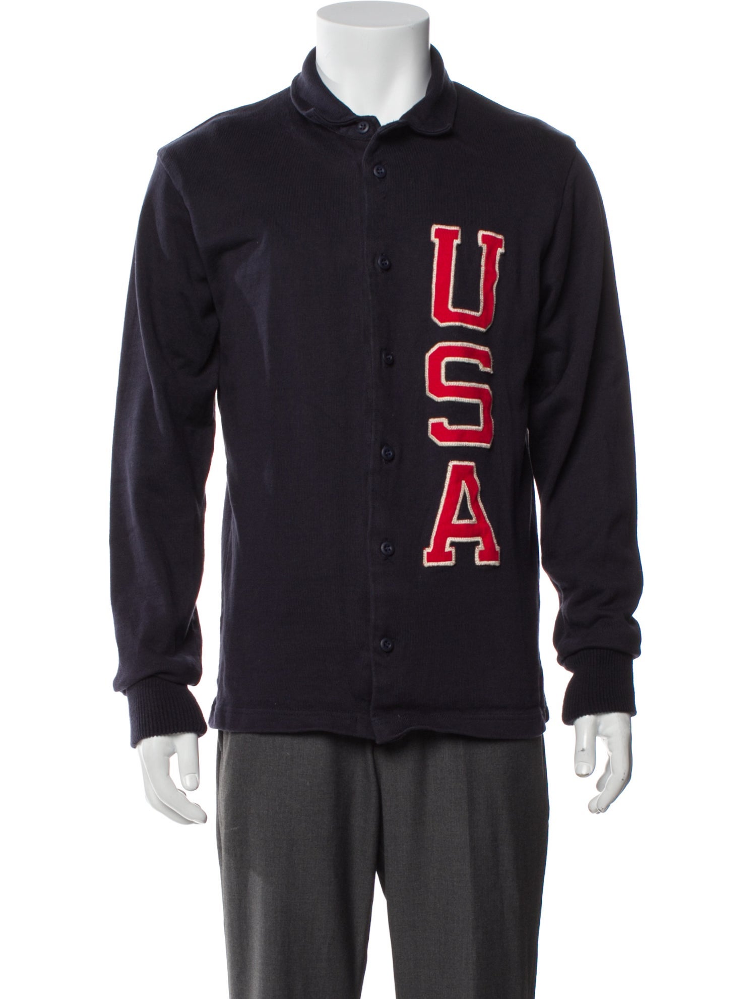 Rowing Blazers Graphic Print Varsity Jacket