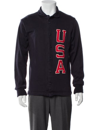 Rowing Blazers Graphic Print Varsity Jacket