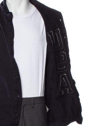 Rowing Blazers Graphic Print Varsity Jacket