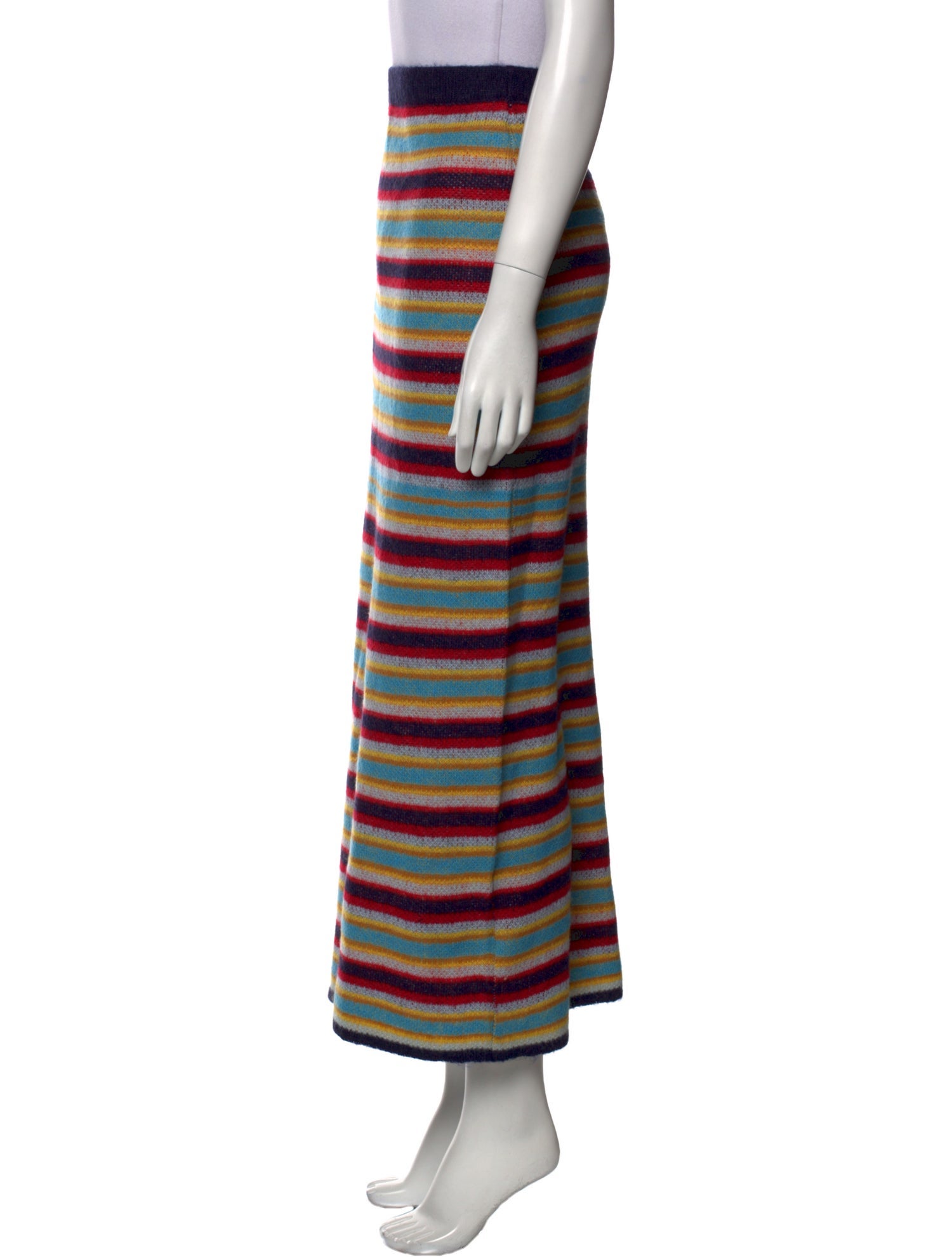 Rowing Blazers Striped Midi Length Skirt