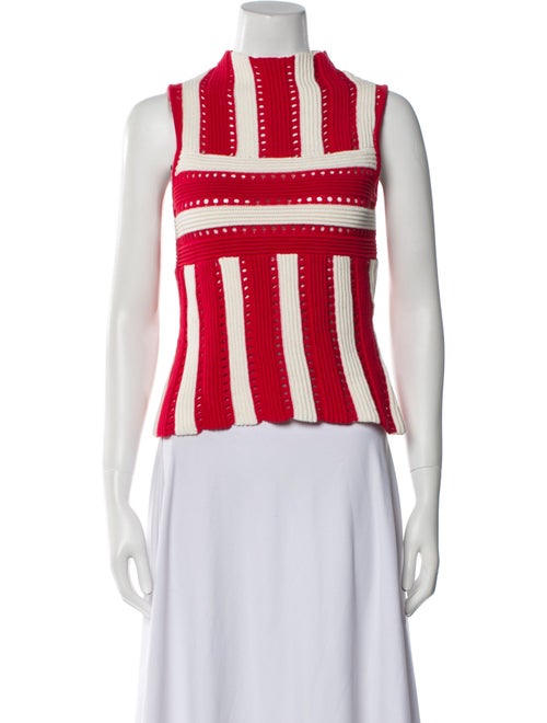 Rowing Blazers Striped Mock Neck Crop Top