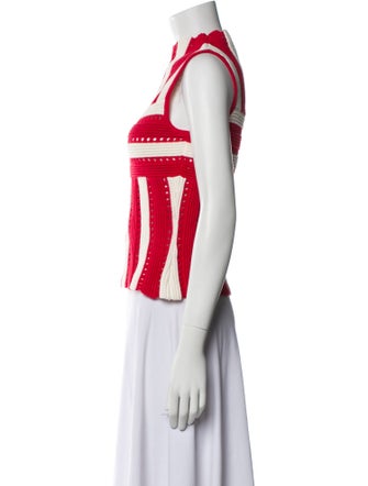 Rowing Blazers Striped Mock Neck Crop Top