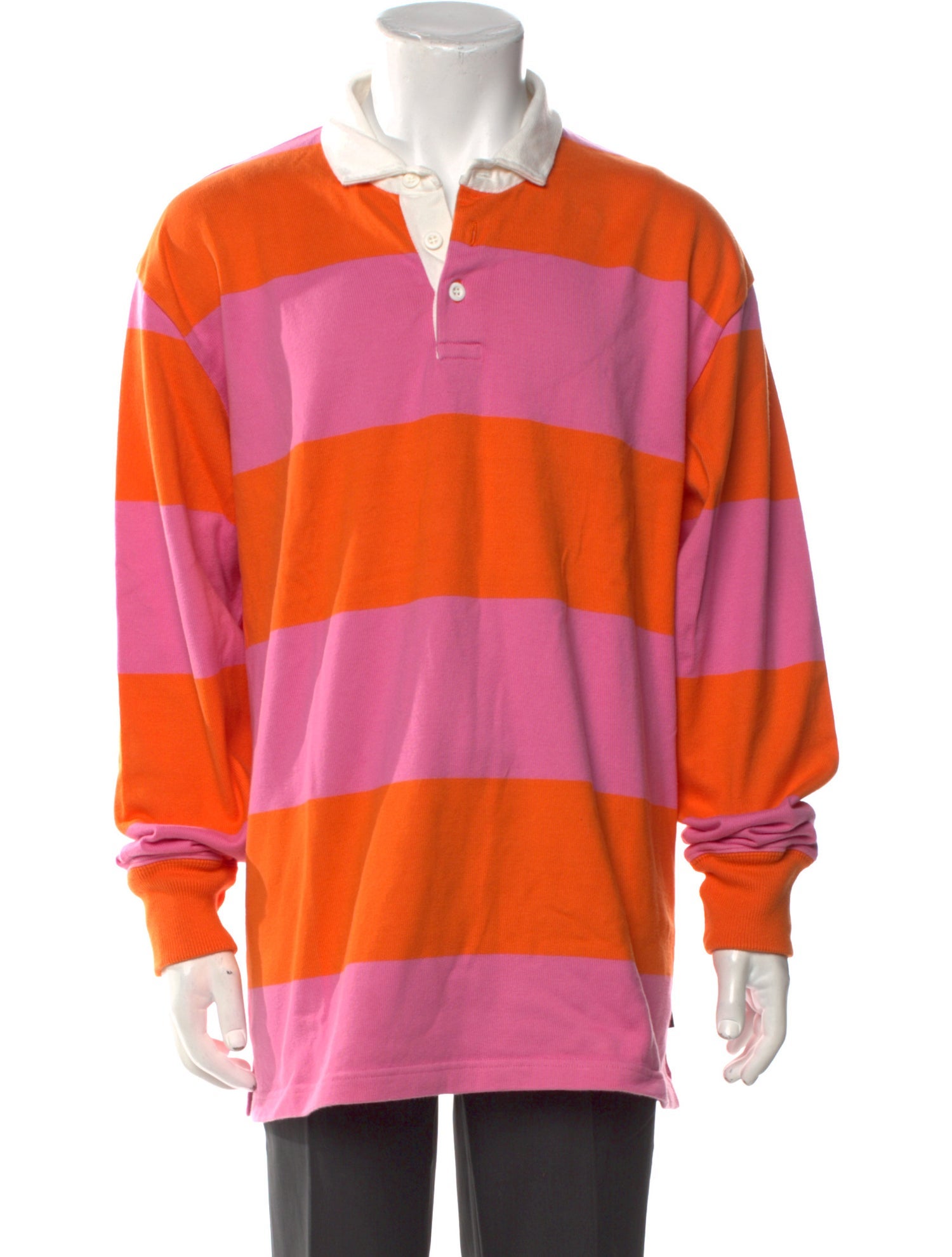 Rowing Blazers Striped V-Neck Polo Shirt