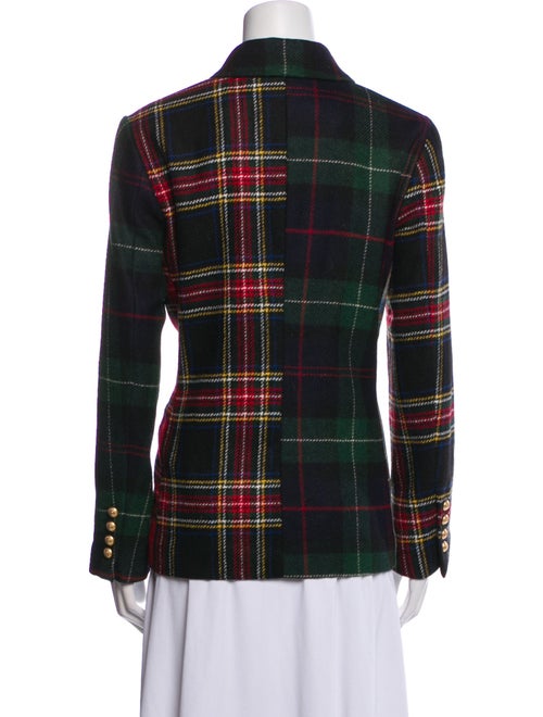 Rowing Blazers Wool Plaid Print Blazer