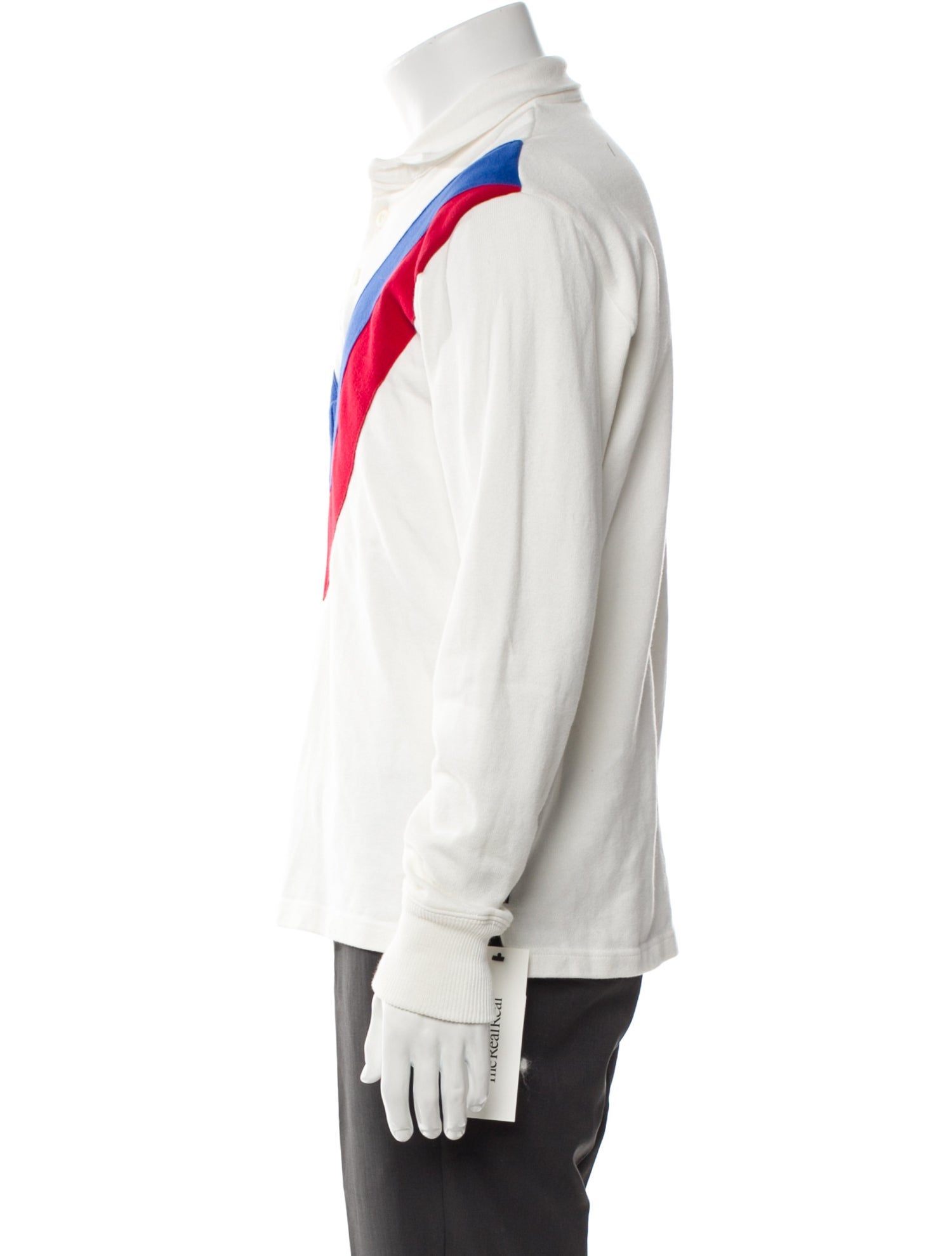 Rowing Blazers Striped Collar Polo Sweater