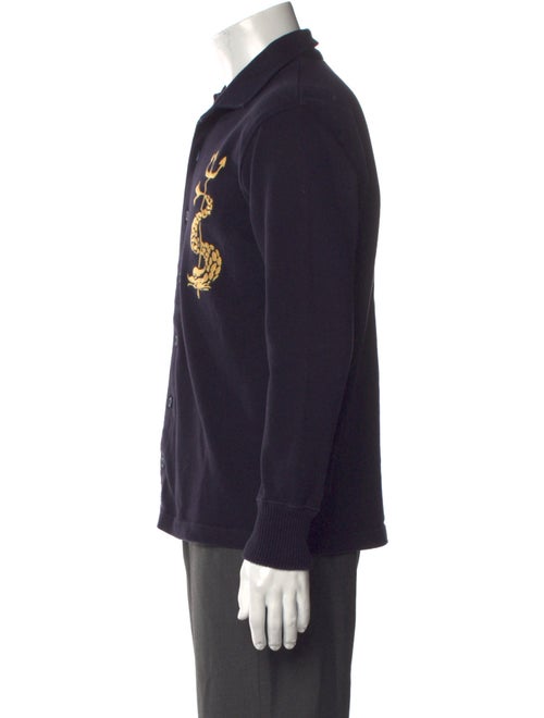 Rowing Blazers Graphic Print Mock Neck Cardigan