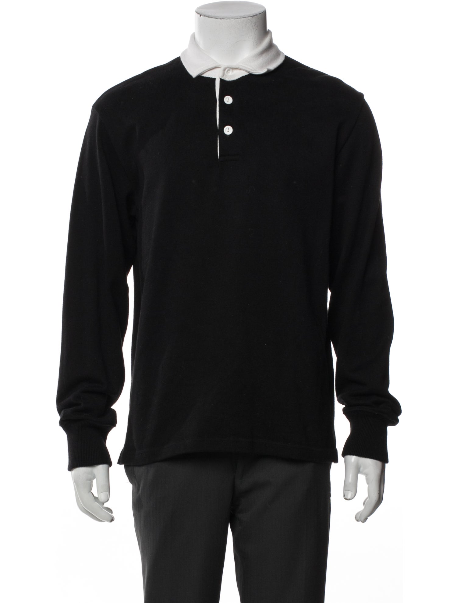 Rowing Blazers Collar Long Sleeve Polo Shirt