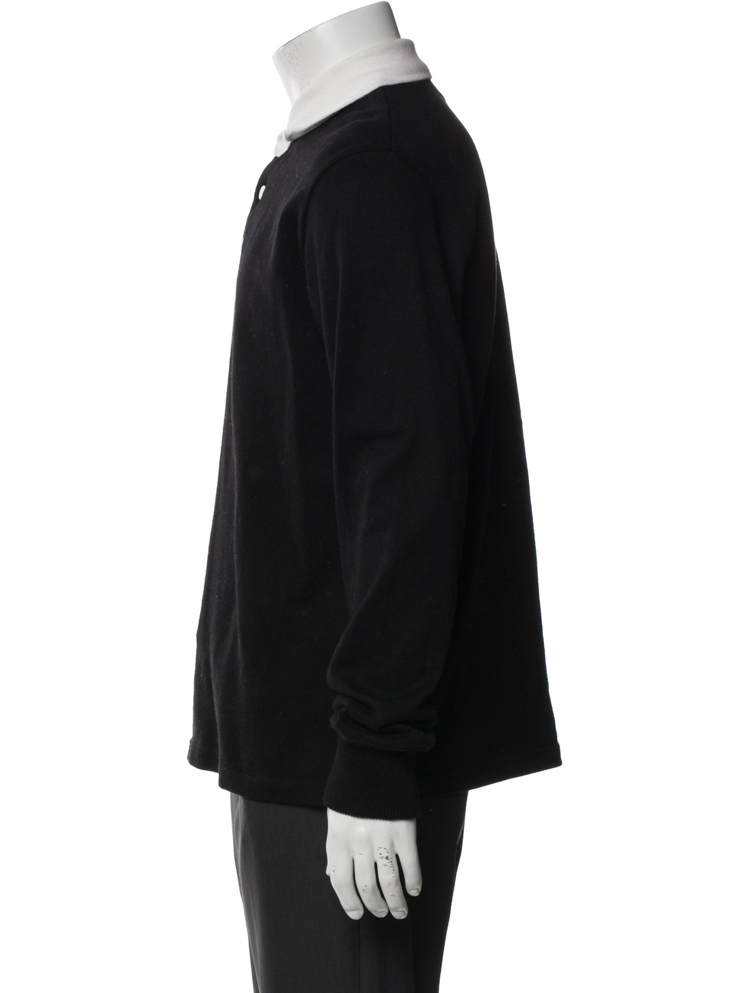 Rowing Blazers Collar Long Sleeve Polo Shirt